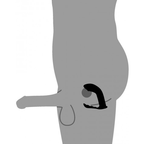 Черный стимулятор простаты Prostate Plug - 14 см.